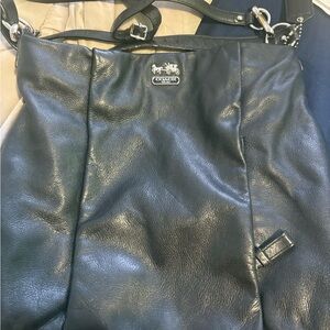 Coach Dark Leather Handbag
